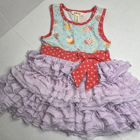 Matilda Jane let’s eat cake ruffle skirt dress size 2T EUC - Picture 2 of 13
